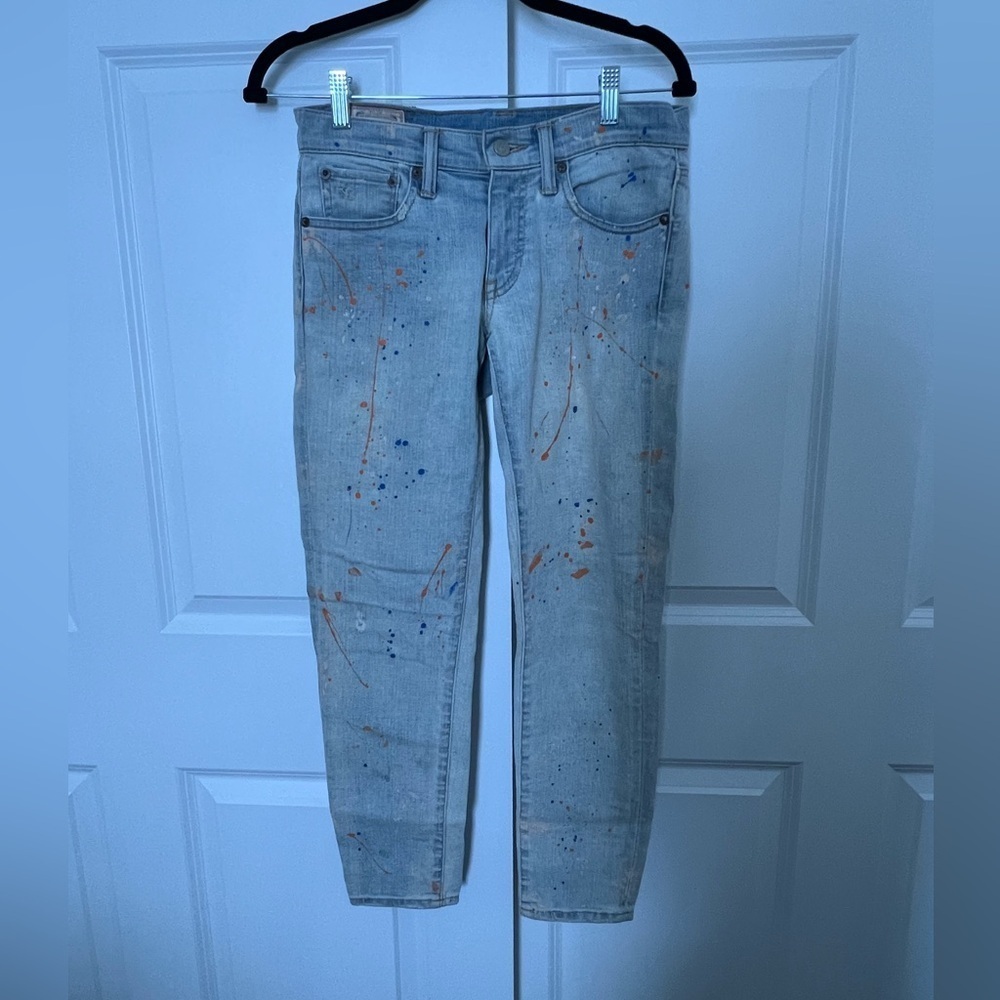 Polo Ralph Lauren Jeans with Paint Splatter Design